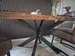 Tafel poot v poot matrix staal, Ophalen of Verzenden, Zo goed als nieuw
