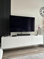 IKEA BESTÅ tv-meubel – wit (180x42x38 cm), Ophalen, Met deur(en), 150 tot 200 cm, Zo goed als nieuw