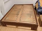 Houten lattenbodem met verstelbare functies, Huis en Inrichting, Slaapkamer | Bedden, Verstelbaar, Eenpersoons, Bruin, 210 cm