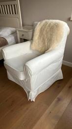 IKEA fauteuil met wasbare witte hoes, Huis en Inrichting, Fauteuils, Zo goed als nieuw, Ophalen