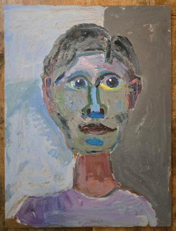 P.C. Kuiper portret schilderij – De Ploeg stijl – 60 x 80 cm beschikbaar voor biedingen