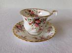 Royal Albert Cottage Garden kop en schotel, hg 7 cm, dsn 9 c, Gebruikt, Ophalen of Verzenden, Overige stijlen, Kop(pen) en/of Schotel(s)