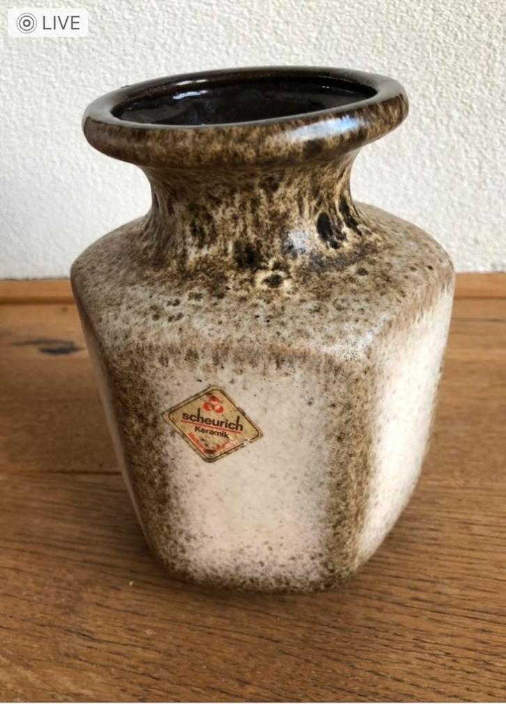 Antieke Scheurich Keramiek Vaas - West Germany, Antiek en Kunst, Antiek | Vazen, Ophalen of Verzenden