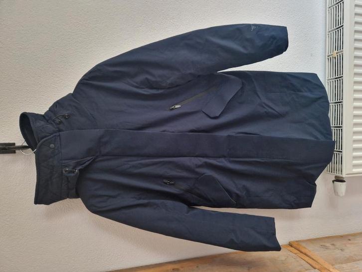 Donkerblauwe winterjas Krakatau L, Kleding | Dames, Jassen | Winter, Gedragen, Blauw, Ophalen of Verzenden