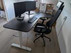 IKEA Bekant bureau rechts elektrisch (zwart), Huis en Inrichting, Ophalen, Elektrisch, Gebruikt, Stabureau