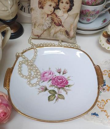 Brocante schaaltje Moos Rose/AK beschikbaar voor biedingen