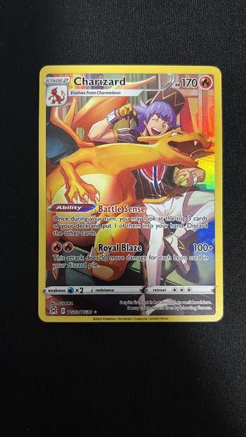 Charizard TG03 van de Pokémon lost origin set beschikbaar voor biedingen
