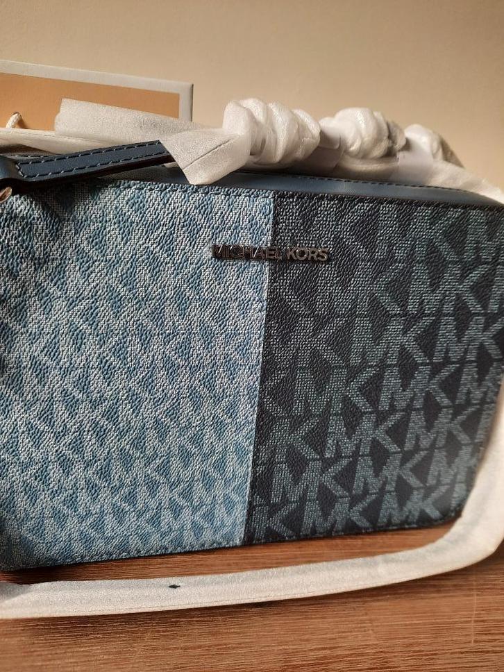 Michael kors jet set crossbody, Sieraden, Tassen en Uiterlijk, Tassen | Damestassen, Nieuw, Handtas, Blauw, Ophalen of Verzenden