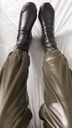 Zwarte pu leren sokken, Kleding | Dames, Sokken en Kousen, Sokken en Kniesokken, Zwart, Nieuw, Overige maten