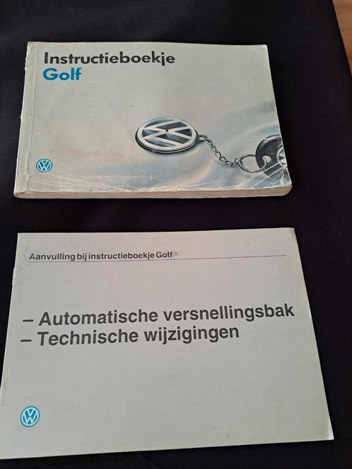 VW Golf Instructieboekje + Aanvulling - 1992, Auto diversen, Handleidingen en Instructieboekjes, Ophalen of Verzenden