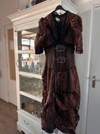 Mooie Steampunk jurk bruin, zwart. Wilberks karnaval mt 40, Maat 38/40 (M), Carnaval, Ophalen of Verzenden, Zo goed als nieuw