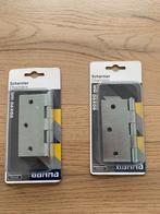 2x Gamma scharnieren met Losse Pen 90 x 90 mm. Nieuw!, Doe-het-zelf en Verbouw, Deuren en Horren, Ophalen of Verzenden, Nieuw