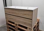 Badkamermeubel 120x46 cm eiken kleur, 100 tot 150 cm, Nieuw, Ophalen of Verzenden, Minder dan 100 cm