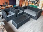 Tuinset lounge set met kussens, Tuin en Terras, Tuinsets en Loungesets, Ophalen, 4 zitplaatsen, Kunststof, Gebruikt