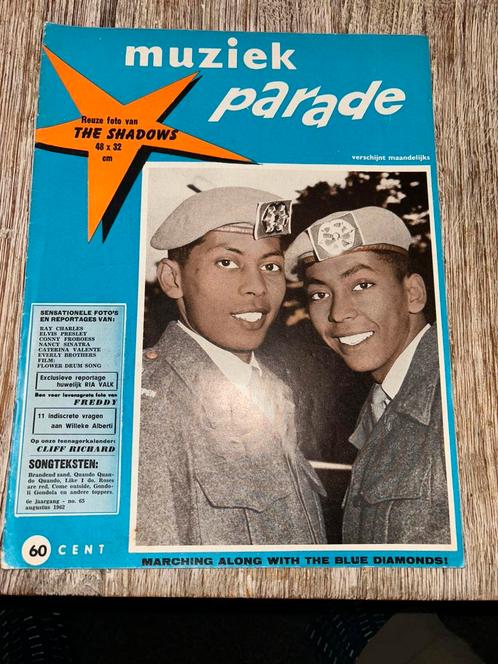 Muziek parade 1962 no65, Verzamelen, Muziek, Artiesten en Beroemdheden, Gebruikt, Boek, Tijdschrift of Artikel, Ophalen of Verzenden
