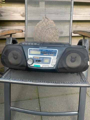 Radio met CD en Cassette - Sharp QT-CD132H beschikbaar voor biedingen