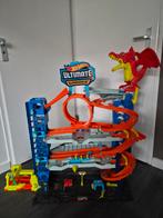 Hot Wheels Ultimate Garage met Draak, Ophalen, Racebaan, Zo goed als nieuw, Hot Wheels