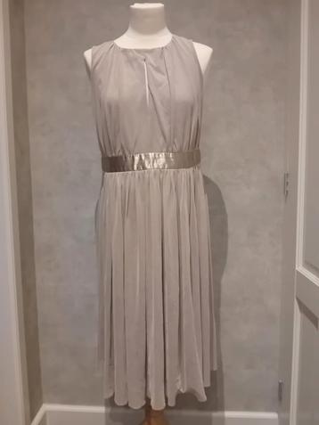 > Beige jurk met tule, Bodyflirt! z.g.a.n.  beschikbaar voor biedingen