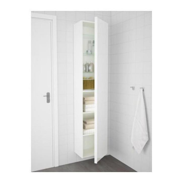 GODMORGON Ikea hoge kast - wit, Huis en Inrichting, Badkamer | Badkamermeubels, Zo goed als nieuw, (Half)hoge kast, 150 tot 200 cm