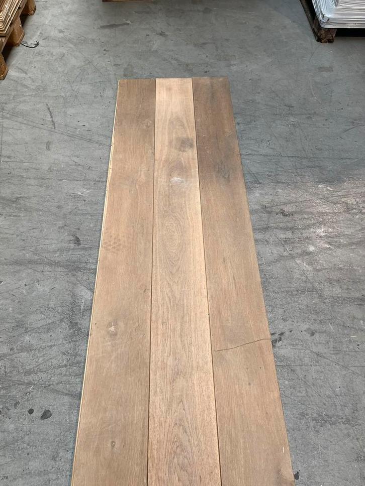 37m2 massief eiken vloer parket vloer eikenhouten vloer, Doe-het-zelf en Verbouw, Vloerdelen en Plavuizen, Zo goed als nieuw, Parket
