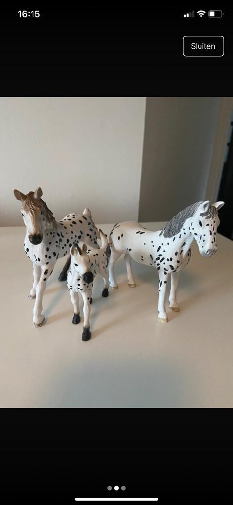 schleich knbstrupper 13889, 13910 en 13890 - 18euro voor 3, Verzamelen, Dierenverzamelingen, Zo goed als nieuw, Beeldje of Figuurtje