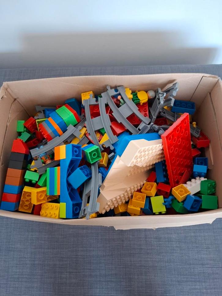 Grote Duplo verzameling: Boot, Treinen, Rails & meer!, Kinderen en Baby's, Speelgoed | Duplo en Lego, Gebruikt, Duplo, Losse stenen