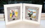 Fotolijstje Living Dubbele fotolijst Wit Landelijk Pasen, Minder dan 50 cm, Verzenden, Overige typen, Zo goed als nieuw