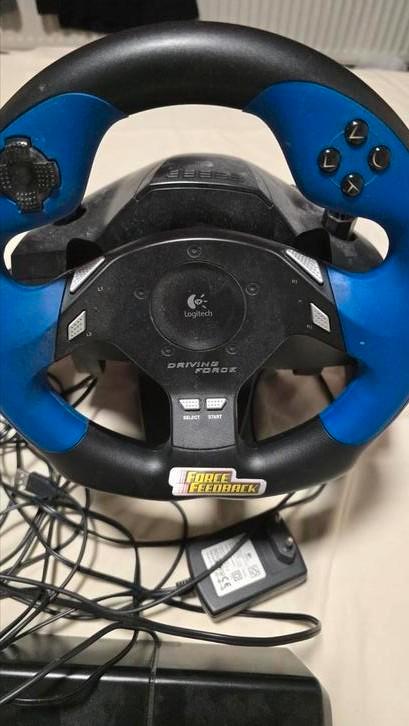 logitech Driving Force Playstation 3 stuur, Spelcomputers en Games, Spelcomputers | Sony PlayStation Consoles | Accessoires, Gebruikt