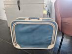 vintage blauw witte koffertje sky decoratie retro, Overige materialen, Gebruikt, 50 tot 60 cm, Slot