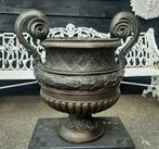 Super mooie bronzen siervaas of bloembak met oren 73 cm hoog, Antiek en Kunst, Ophalen