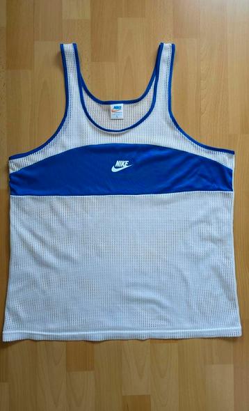 Nike Tanktop / Basketbalshirt – Heren – Maat L – Blauw/Wit beschikbaar voor biedingen