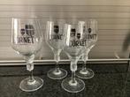 Cornet bierglazen per stuk 2.50, Ophalen of Verzenden, Zo goed als nieuw, Glas of Glazen, Overige merken