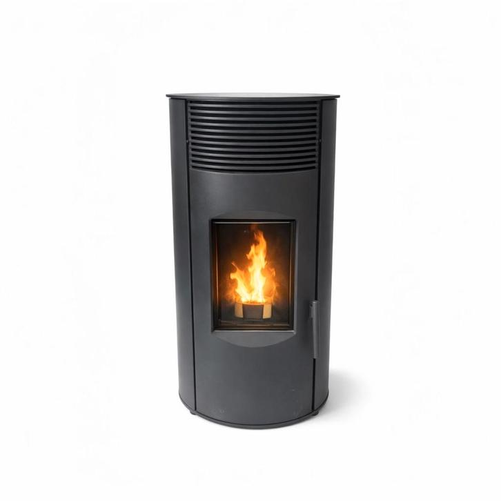 TP-08 Air Pelletkachel – COMPLEET ZWART  –10 kW–15 kg-128 kg, Huis en Inrichting, Kachels, Nieuw, Vrijstaand, Pelletkachel, Overige brandstoffen