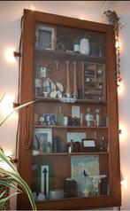 Houten vitrine kast 13 cm diep bij 168cm x 86cm, Ophalen, 25 tot 50 cm, 50 tot 100 cm