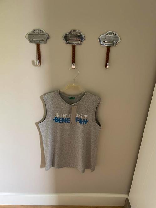 Nieuw mouwloos shirt hemd grijs maat 140 Benetton, Kinderen en Baby's, Kinderkleding | Maat 140, Nieuw, Shirt of Longsleeve, Ophalen