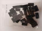 30x Lego dakpan 2x4 zwart 45 graden, Ophalen of Verzenden, Zo goed als nieuw