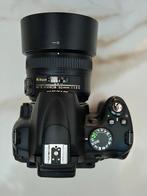 Nikon D5000 + Nikon 50mm F/1.8 G lens, Ophalen of Verzenden, Gebruikt, Standaardlens