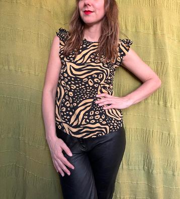 Top/shirt -print - Tom Tailor - arty - viscose - 36/S/small beschikbaar voor biedingen