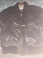 Nickelson zware leren jas xl, Ophalen, Zo goed als nieuw, Maat 56/58 (XL), Bruin