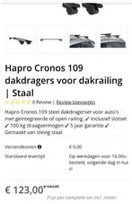 Hapro dakdragers cronos 109 stl Opel Karl Rocks, Auto diversen, Dakdragers, Ophalen of Verzenden, Zo goed als nieuw