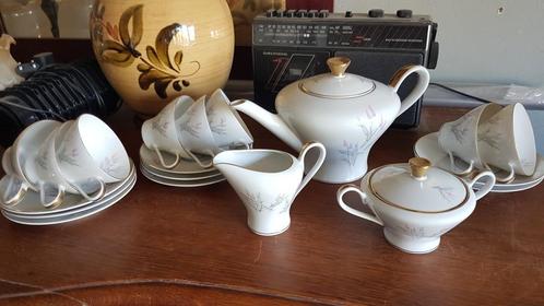 Edelstein Bavaria porseleinen theeservies met pasteltinten, Huis en Inrichting, Keuken | Servies, Gebruikt, Kop(pen) en/of Schotel(s)