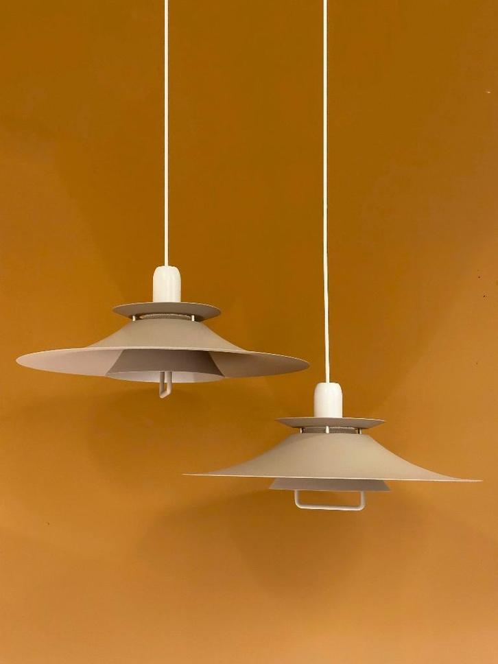 Hanglampen Design Light Model Bolero Set van 2, Huis en Inrichting, Lampen | Hanglampen, Zo goed als nieuw, Minder dan 50 cm, Metaal