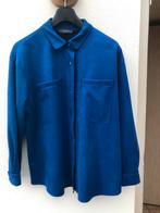 Blauwe suède blouse M, Kleding | Dames, Blouses en Tunieken, Ophalen of Verzenden, Zo goed als nieuw, Maat 38/40 (M), Blauw