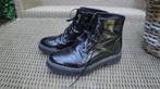 Zwarte lakboots HAILYS maat 38 (z.g.a.n.), Zwart, Lage of Enkellaarzen, Ophalen of Verzenden, Zo goed als nieuw
