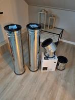 Isoduct dubbelwandige kachelpijp/rookkanaal, Huis en Inrichting, Kachels, Ophalen, Zo goed als nieuw