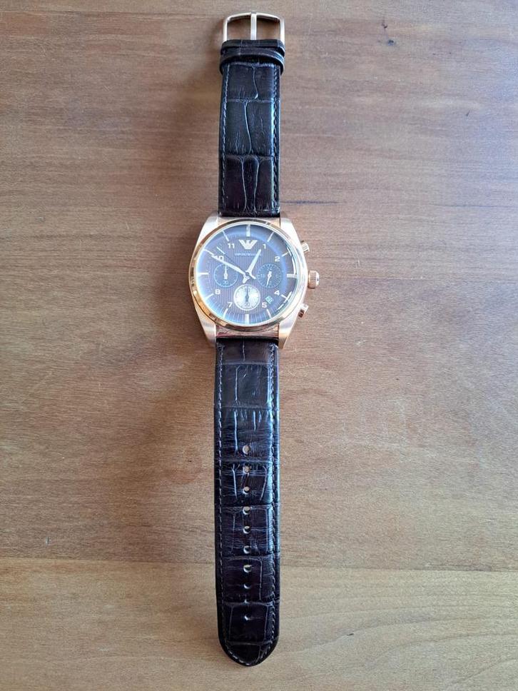 Emporio Armani herenhorloge (origineel), Sieraden, Tassen en Uiterlijk, Horloges | Heren, Zo goed als nieuw, Polshorloge, Overige merken