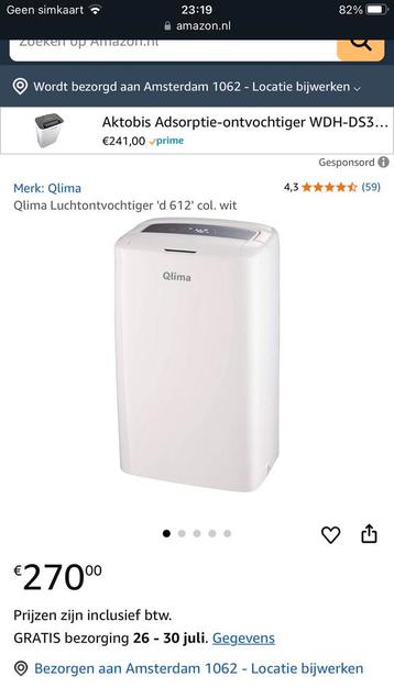 Qlima luchtontvochtiger beschikbaar voor biedingen