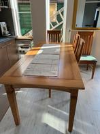 Houten Eettafel met Poten, Huis en Inrichting, Ophalen, Gebruikt, 100 tot 150 cm, Eikenhout