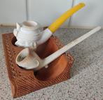 2x tabakspijpen op een houten standaard/Aansteker/asbak, Ophalen, Gebruikt, Overige typen