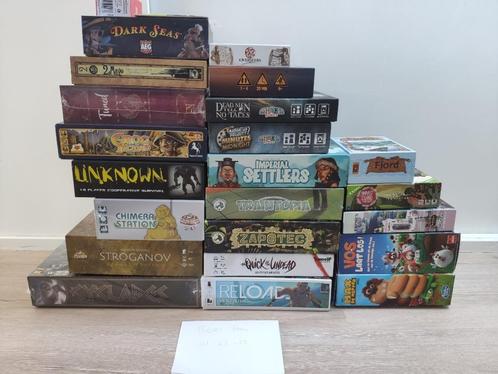 Grote verzameling Bordspellen, oa kickstarters, Hobby en Vrije tijd, Gezelschapsspellen | Bordspellen, Zo goed als nieuw, Ophalen